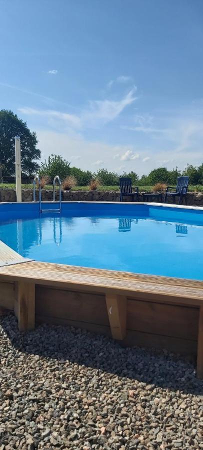Sharecroppers Cottage With Swimming Pool Pagéas Exterior photo